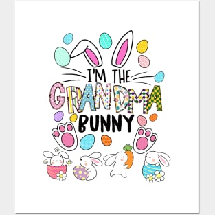 I'm The Grandma Bunny Matching Family Easter Party Funny Shirt Posters and Art